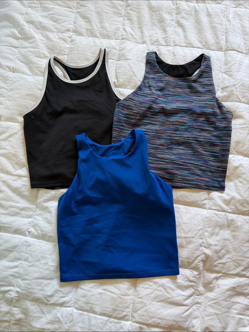 DSG Kids Tank Tops - Black, Royal Blue & Multicolor Space-Dye